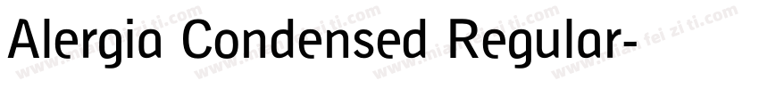 Alergia Condensed Regular字体转换